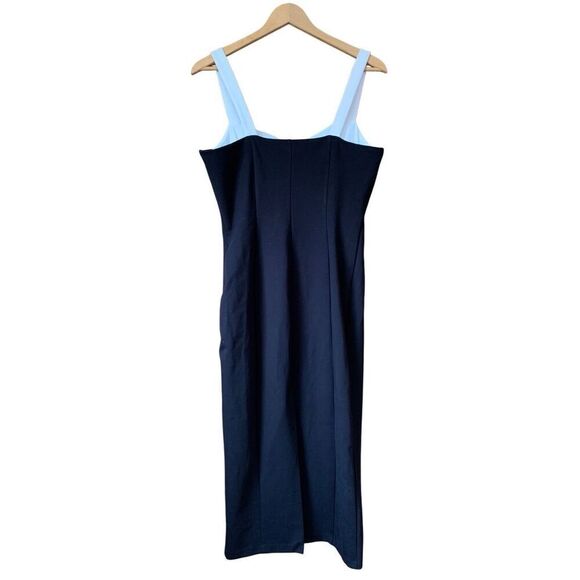 Christian Lacroix Sleeveless Tank‎ Peek-A-Boo Midi Dress Black Size M - Picture 5 of 12